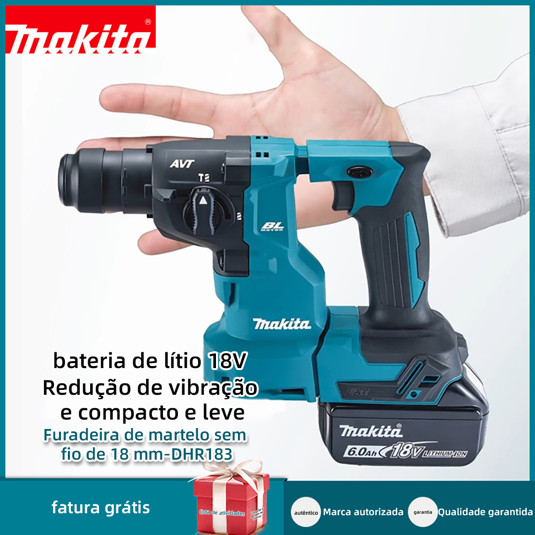 [Makita]Martillo ligero de litio DHR183